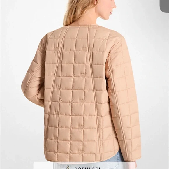 Michael Kors NWT light quilted puffer jacket in sold out size and color - Picture 5 of 12